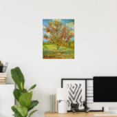 Roze Perzikboom in Blossom door Vincent van Gogh Poster (Thuiskantoor)