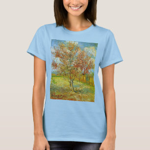 Roze Perzikboom in Blossom door Vincent van Gogh T-shirt