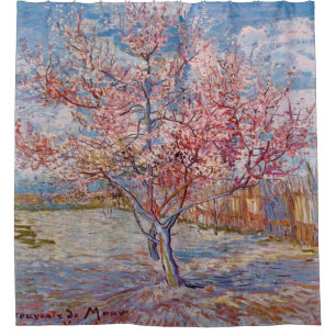 Roze perzikboom Van Gogh Kunstschilder Douchegordijn