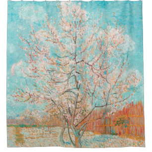 Roze Perzikboom, Vincent van Gogh Douchegordijn
