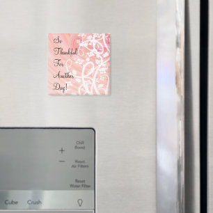 Roze perziken Floral Inspiration Custom Magneet