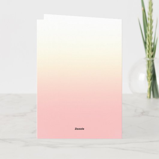 Roze perziken Rozen Dank u voor de Kaarten van de  (Achterkant)