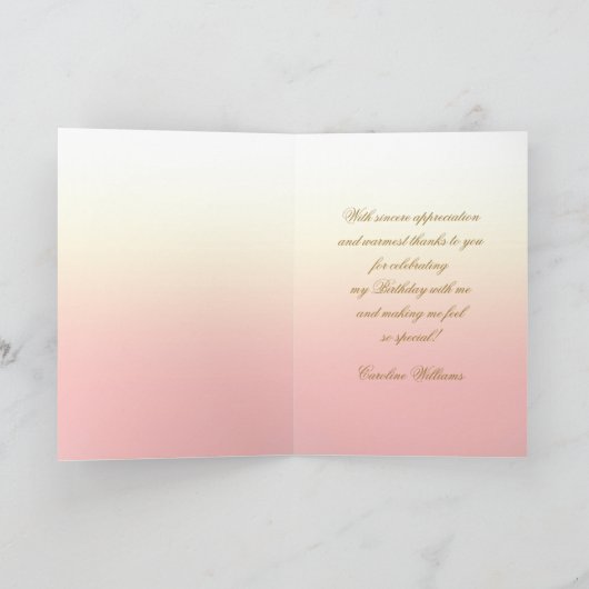 Roze perziken Rozen Dank u voor de Kaarten van de  (Binnen)