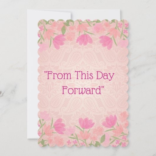 Roze & Perzikgescand Save The Date (Achterkant)