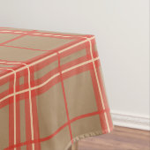 Roze, Perzikkleurig en bruin Tafelkleed (Voorbeeld)