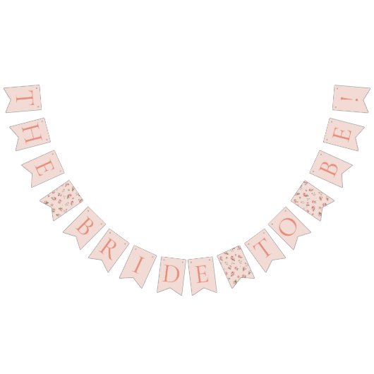 Roze & Perzikkleurige Bloemenslinger Vlaggenlijn Vlaggetjes (Alle)