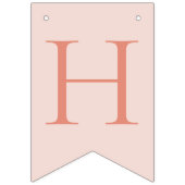 Roze & Perzikkleurige Bloemenslinger Vlaggenlijn Vlaggetjes (Tweede vlag)