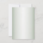 Roze Perzikrozen Rustieke Groene Geometrisch Save The Date (Achterkant)