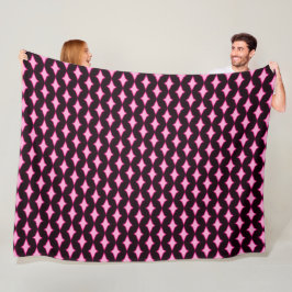 Roze Perzisch Diamant Prinses Pluche Patroon Fleece Deken