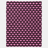 Roze Perzisch Diamant Prinses Pluche Patroon Fleece Deken (Voorkant)