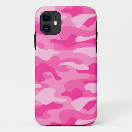 Roze Perzisch Eenkleurig Camo Case-Mate iPhone Case (Achterkant)