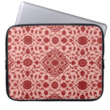 Roze Perzische Bloem Laptop Hoes