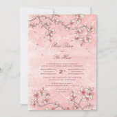 Roze Perzische bloesems Romantische Florals Asian  Kaart (Voorkant)