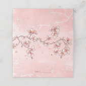 Roze Perzische bloesems Romantische Florals Asian  Plaatskaartje (Buitenkant ongevouwen)