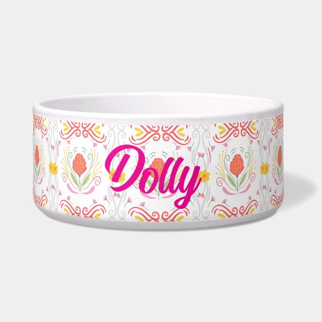   Roze  Pet Bowl Voerbakje (Voorkant)