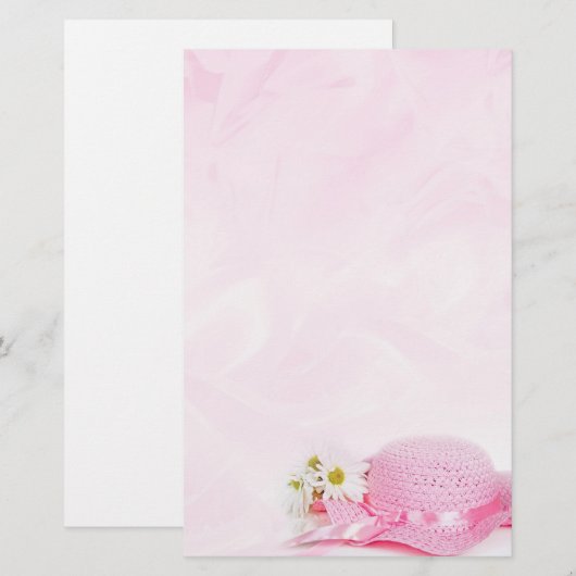 Roze Pet Briefpapier (Voorkant / Achterkant)