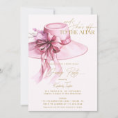 Roze Pet Derby Vrijgezellenfeest Kaart (Voorkant)