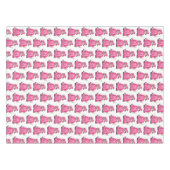 Roze Pet en Gown School Afstuderen Girl Diploma Tafelkleed (Voorkant (Horizontaal))