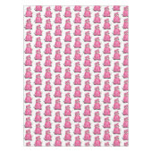 Roze Pet en Gown School Afstuderen Girl Diploma Tafelkleed (Voorkant)