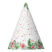 Roze Pet Flamingo Party Feesthoedjes (Achterkant)