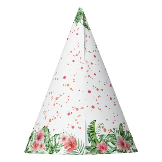 Roze Pet Flamingo Party Feesthoedjes (Achterkant)