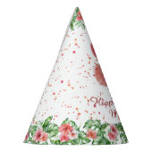 Roze Pet Flamingo Party Feesthoedjes (Links)