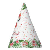 Roze Pet Flamingo Party Feesthoedjes (Rechts)