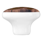 Roze Pet in Roze en Roze land Keramische Knop (Zijkant)