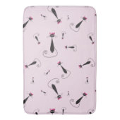 Roze Pet Kitty Cat Badmat (Voorkant Verticaal)