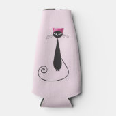 Roze Pet Kitty Cat Flesjeskoeler (Voorkant)