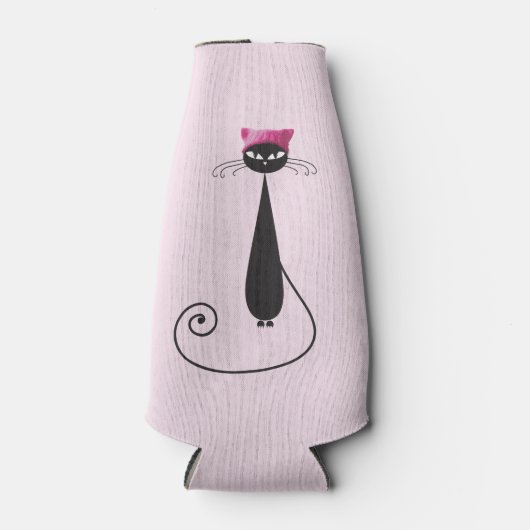 Roze Pet Kitty Cat Flesjeskoeler (Voorkant)