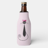 Roze Pet Kitty Cat Flesjeskoeler (Fles Voorkant)
