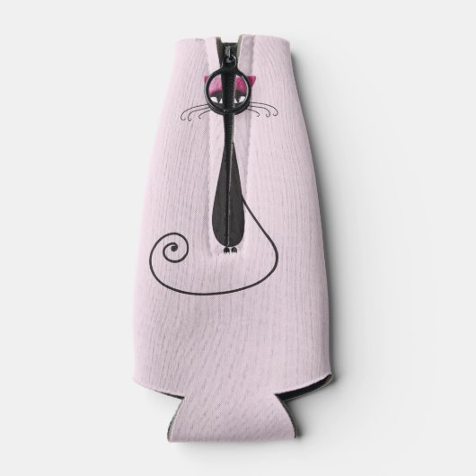 Roze Pet Kitty Cat Flesjeskoeler (Achterkant)