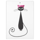 Roze Pet Kitty Cat Klembord (Achterkant)