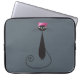 Roze Pet Kitty Cat Laptop Sleeve (Voorkant)