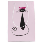 Roze Pet Kitty Cat Medium Cadeauzakje (Voorkant)