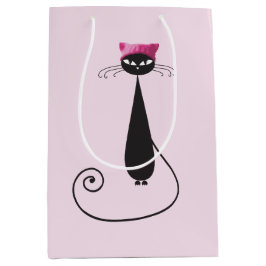 Roze Pet Kitty Cat Medium Cadeauzakje