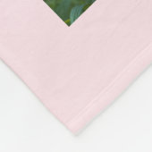 Roze Pet Photo Collage Geheugen Keepsake Script Na Fleece Deken (Hoek)