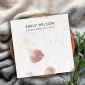 ROZE PETAAL HANDGEMAAKT PAPIER STUD OORBEL DISPLAY VIERKANTE VISITEKAARTJE