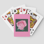 Roze petaalspeelkaarten pokerkaarten (Achterkant)