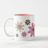 Roze Petal Tweekleurige Koffiemok (Links)