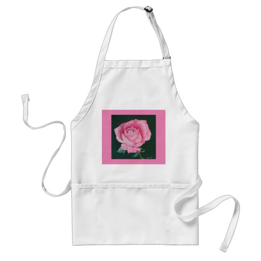 Roze Petals Apron Standaard Schort (Voorkant)