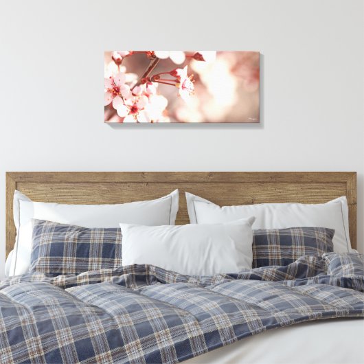 Roze Petals Canvas Afdruk (Insitu (Slaapkamer))