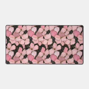 Roze Petals Desk Mat