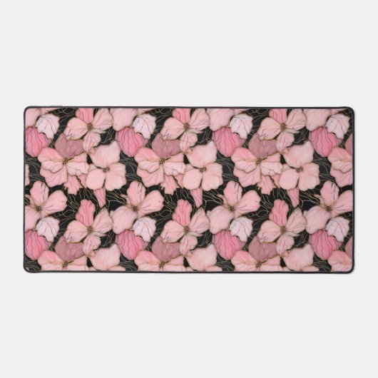 Roze Petals Desk Mat (Voorkant)