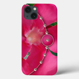 Roze petals en parels Case-Mate iPhone case