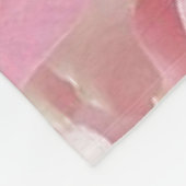 Roze Petals Fleece Deken (Hoek)
