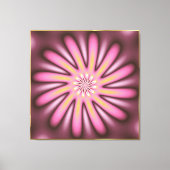  Roze Petals Fractal Canvas Afdruk (Voorkant)