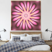  Roze Petals Fractal Canvas Afdruk (Insitu (Slaapkamer))