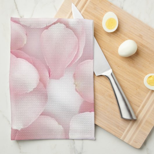 Roze Petals Kitchen Towel Theedoek (Quarter Fold)